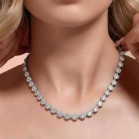 Girocollo in argento con zirconi 