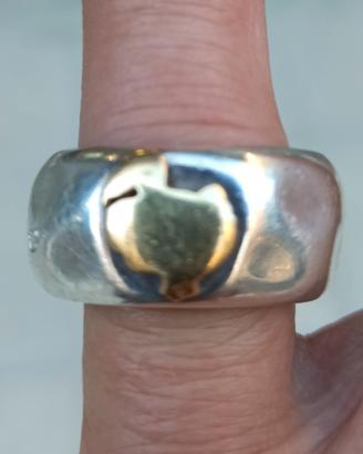 Anello Dido' Originale in Argento con Dido' in Oro