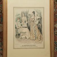 Stampa raffigurante abiti alla moda, 1890