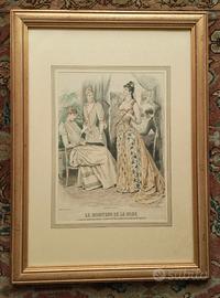 Stampa raffigurante abiti alla moda, 1890