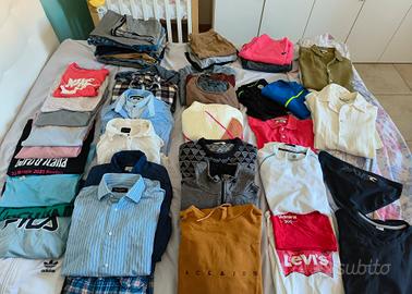 Lotto stock 50 capi di abbigliamento uomo misto 