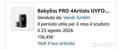 Rasoio elettrico  Babyliss pro 4artists