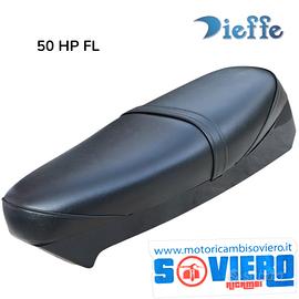 Sella Nera Lunga con Gonnellino Vespa 50 Hp V FL2 