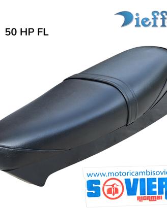 Sella Nera Lunga con Gonnellino Vespa 50 Hp V FL2 