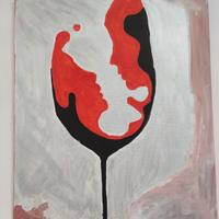 QUADRO DIPINTO A MANO MODERNO ASTRATTO ACRILICO 