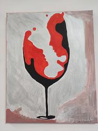 QUADRO DIPINTO A MANO MODERNO ASTRATTO ACRILICO 