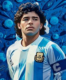 quadro Maradona nazionale Argentina