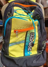 Zaino Scuola Seven Advanced7.1 gallo Fluo e Grigio