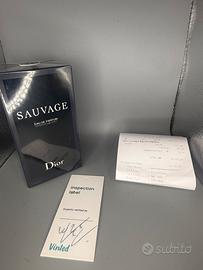 Profumo dior sauvage eau de parfume 100 ml nuovo