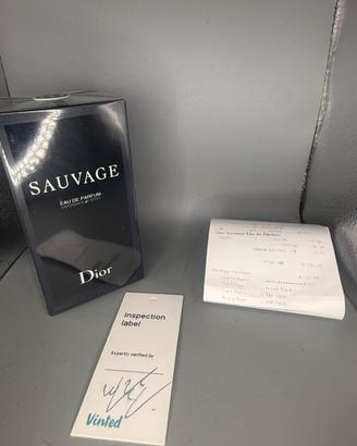 Profumo dior sauvage eau de parfume 100 ml nuovo