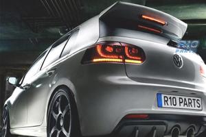 FANALI VOLKSWAGEN VW GOLF 6 LOOK R FULL LED DINAMI