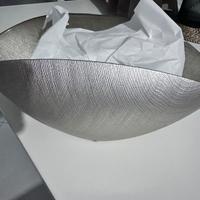 Centrotavola Burano rosa vintage-corda 38x11