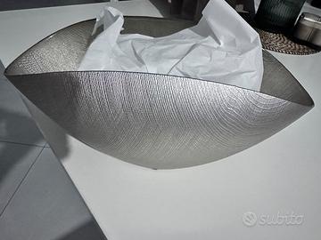 Centrotavola Burano rosa vintage-corda 38x11