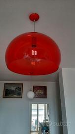 Lampadario rosso Kartell FLY