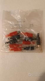 SET 10 CONNETTORI AUDIO VIDEO RCA MASCHIO