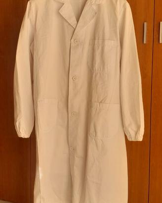 Camice bianco lungo unisex da laboratorio/medico c