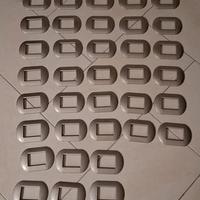 38 Placche BTicino 3 posti titanio metallo lucido