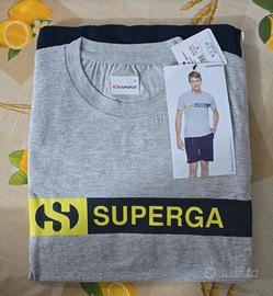 Completo o Pigiama Uomo Superga T.M Grigio e Blu