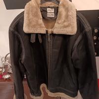 Giacca di pelle uomo tipo aviator