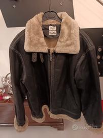 Giacca di pelle uomo tipo aviator