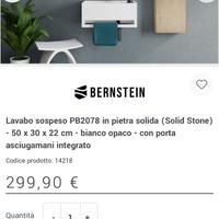 Lavabo design salvaspazio solid stone NUOVO