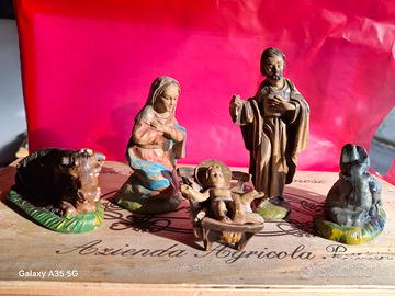 Sacra famiglia, statuine anni 70.