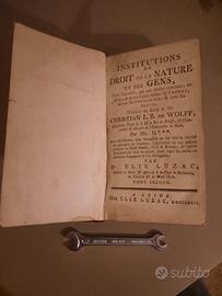 libro antico francese del 1772