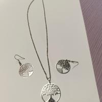 Collana con Orecchini Albero della Vita