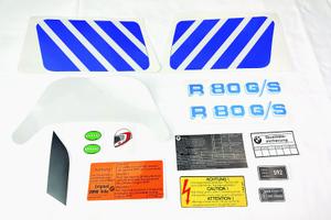 Adesivi BMW R 80 GS 1986 87 mod Bianco