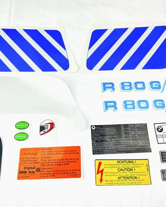 Adesivi BMW R 80 GS 1986 87 mod Bianco