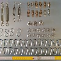 Cavi in acciaio 3.5m con tiranti e accessori vari