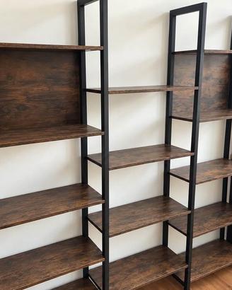 Libreria metallo e legno