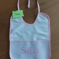 Bavaglino neonata Personalizzato nome SOFIA