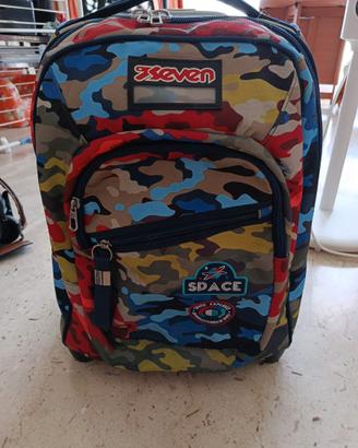Zaino Trolley Scuola Seven New Fit Camo Stains Spa