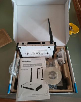 Router Wireless 4 Porte Mediacom (M-EWR4G)