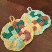 Coppia presine a uncinetto 