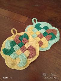 Coppia presine a uncinetto 