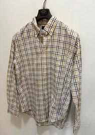 Boggi Milano camicia quadri bianca XXL uomo