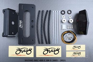 Portatarga AVDB SUZUKI DRZ 400 E SM 2005 2021 FUMÉ