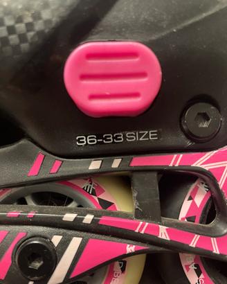 Roller Pattini a rotelle  33/36 e neri 35/38