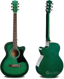 Chitarra acustica ARTALL in legno/ colore verde