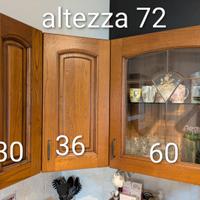 pensili cucina in legno massiccio