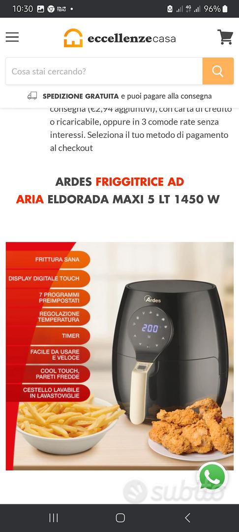 friggitrice ad aria Ardes 5 litri - Elettrodomestici In vendita a Udine