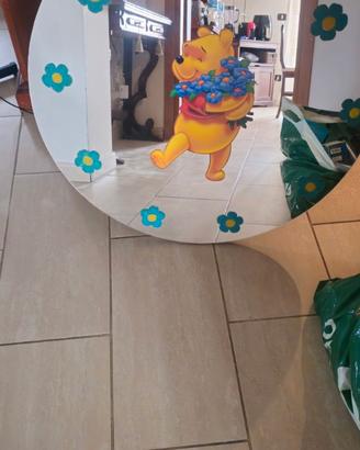 Specchio rotondo x stanza bambini