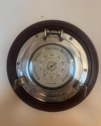 Bussola d'arredo stile nautico vintage in legno