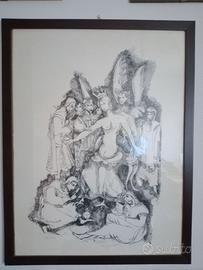 Quadro, riproduzione 23/50 firmato