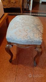 Pouf/ottomana in stile chippendale