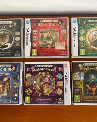 Lotto 6 giochi Professor Layton PRENOTATO