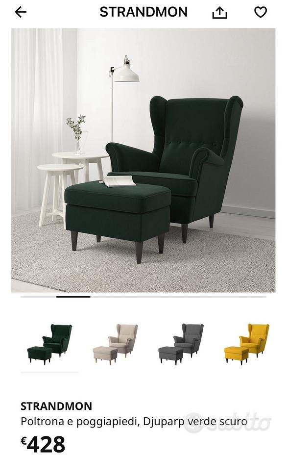 Pouf Contenitore Ikea Poltrona E Poggiapiedi Ikea Pouf Strandmon