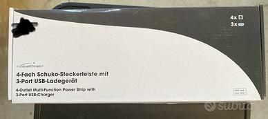Ciabatta elettrica KabelDirekt 4 Schuko + 3 USB